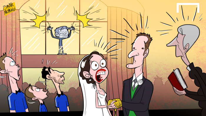 Свадьба Евы Карнейро - карикатура