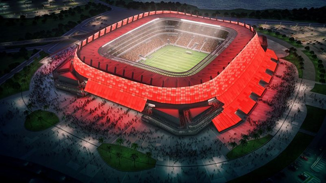 Футбольные стадионы с высоты птичьего полета, Альянц Арена, фото