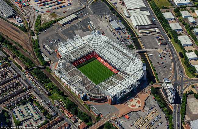 Футбольные стадионы с высоты птичьего полета, Олд Траффорд, фото