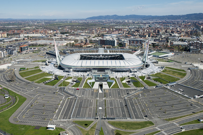 Футбольные стадионы с высоты птичьего полета, Ювентус Стэдиум, фото