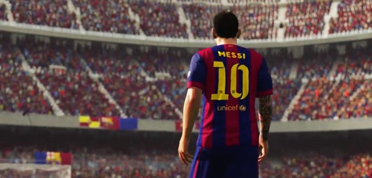 Новое промо FIFA16. Месси и звезды