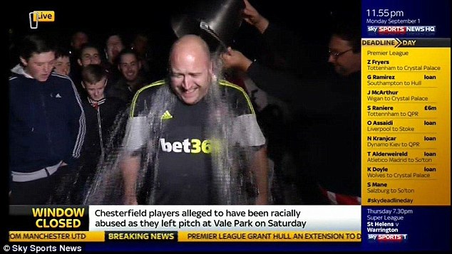 Stoke fan agreed to do the Ice Bucket Challenge on Sky Sports News