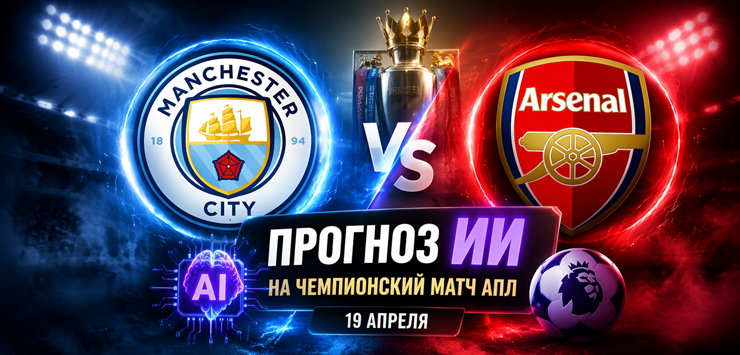 Манчестер Сити - Арсенал: прогноз ИИ на матч АПЛ