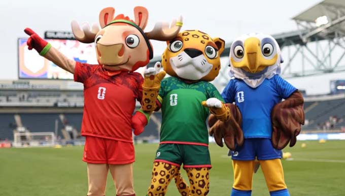 Три маскота чемпионата мира по футболу 2026 года