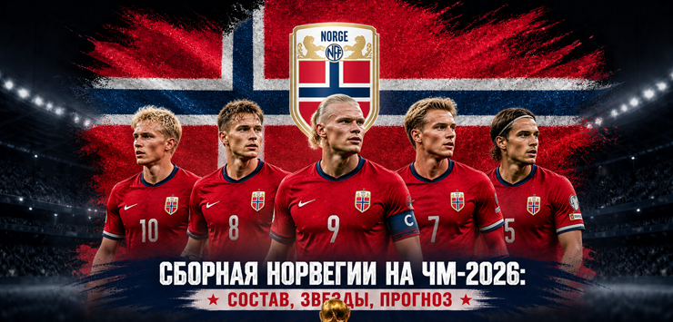 Сборная Норвегии на ЧМ-2026: состав, звезды, прогноз