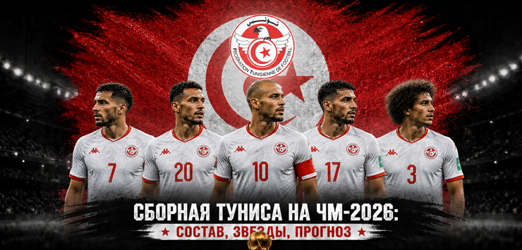 Сборная Туниса на ЧМ-2026: состав, звезды, прогноз