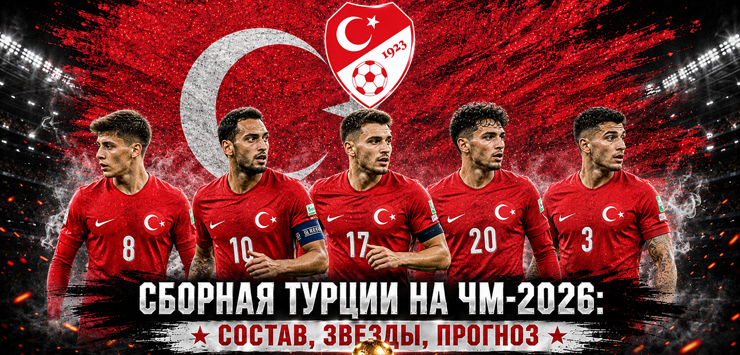 Сборная Турции на ЧМ-2026: состав, звезды, прогноз