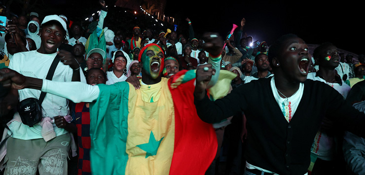 Сенегал празднует победу на Кубке Африки 2026