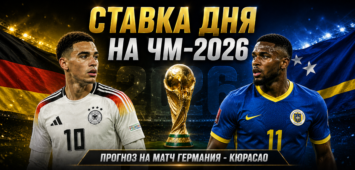 Ставка дня на ЧМ-2026: прогноз на матч Германия – Кюрасао