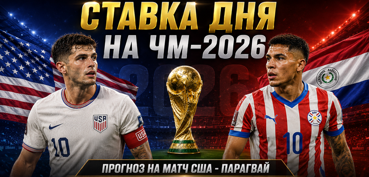 Ставка дня на ЧМ-2026: прогноз на матч США – Парагвай