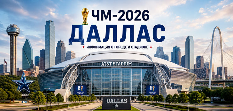 Все города ЧМ-2026: Даллас, информация о городе и стадионе