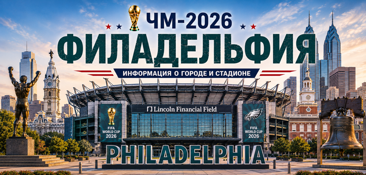 Все города ЧМ-2026: Филадельфия, информация о городе и стадионе