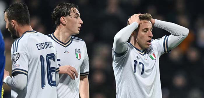 Италия пропускает третий подряд чемпионат мира по футболу