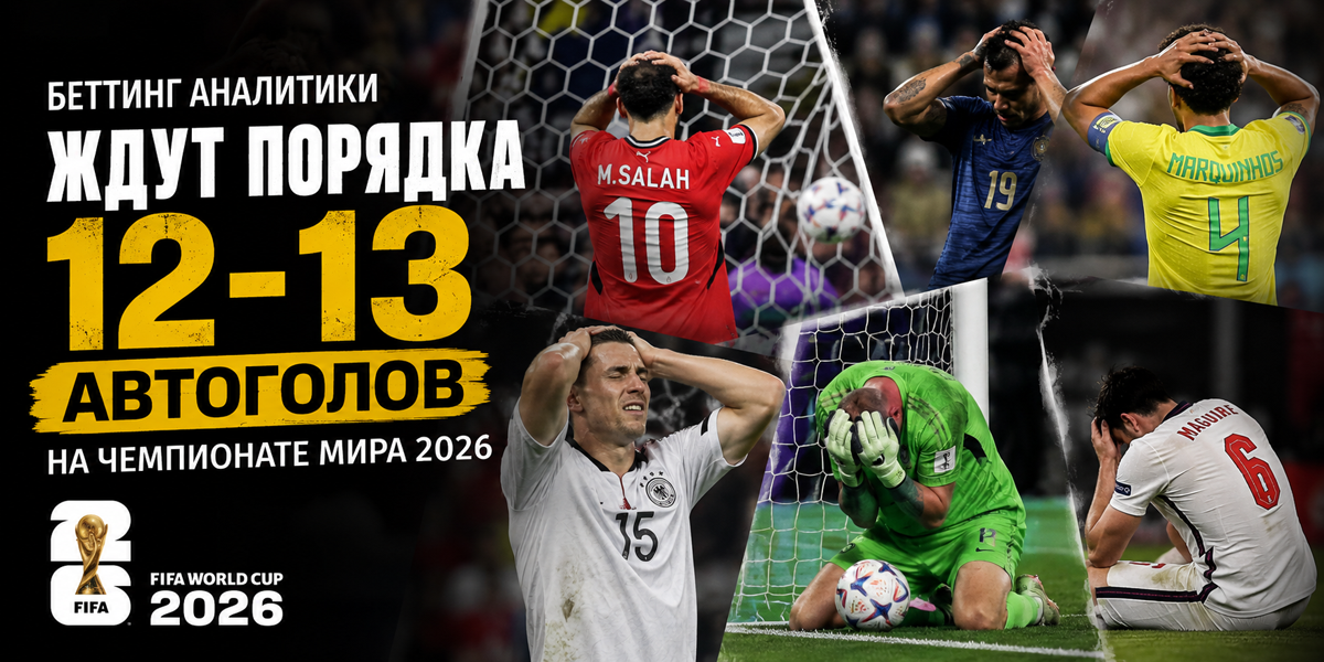 Рекорд по автоголам на Чемпионате мира - будет ли побит на ЧМ-2026?